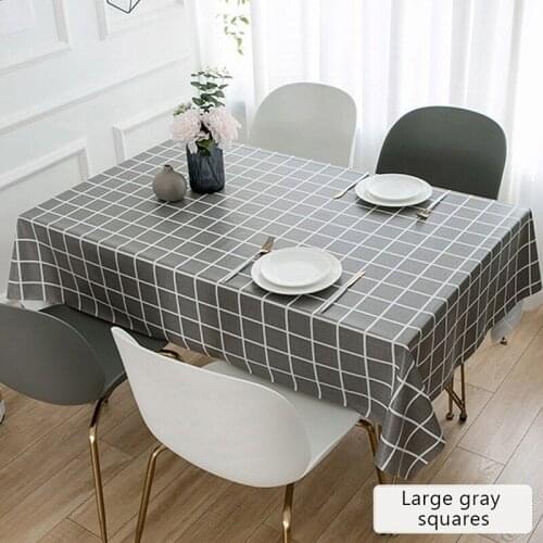 Modern Tablecloth Nordic Cotton Linen Table Cloth 65x65cm Table Cover Waterproof Oilproof Home Dining Pad Wedding Party Decor