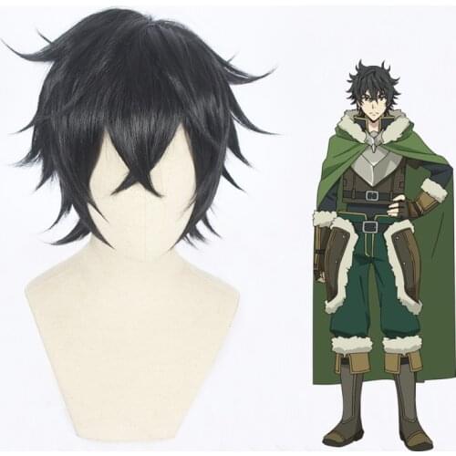 The rising of the shield hero Cosplay Wig Anime Naofumi Iwatani Wigs Halloween Cosplay Props