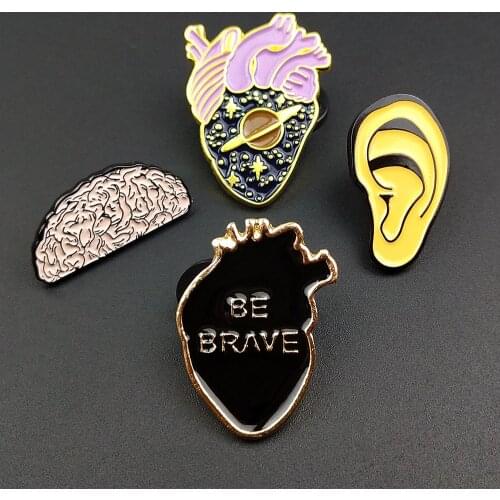 Funny Enamel Cartoon Pins Brooches Badges Bags Metal Pin Gifts For Friends Jewelry Brooch DIY Clothes Hat backpack Jeans