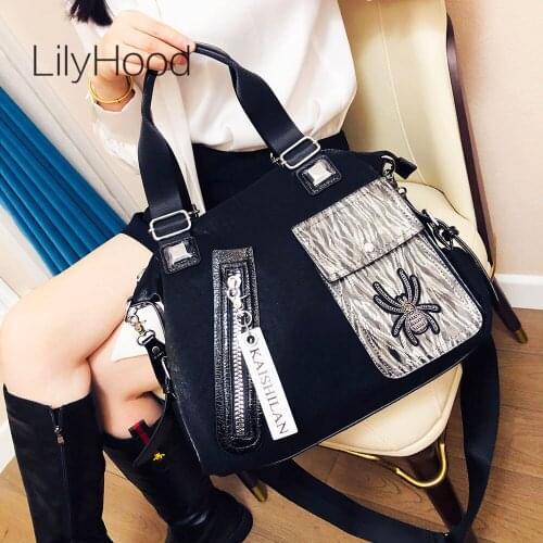 Women High Quality Faux Leather Hobo Tote Bag Female Vegan Leather Big Capacity Spider Pocket Soft Daily High Street Crossbody
