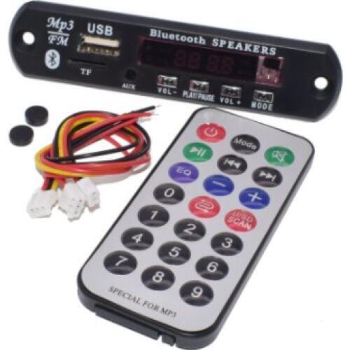 10Set Standard Wireless Bluetooth 12V MP3 WMA Decoder Board Audio Module TF USB Radio For Car