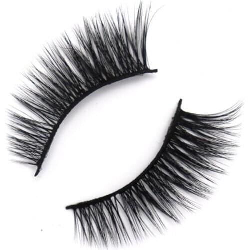 12Pairs A(SC003)/B(C3)/C(SC012) False Eyelashes Seamless Fusion Natural Fiber Makeup Extensions Eye Lashes for Dressing Room