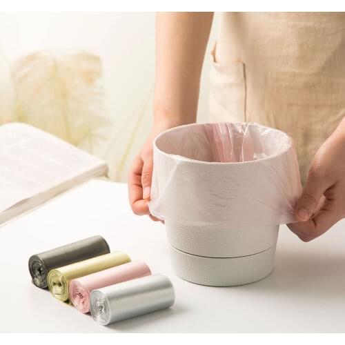 120Pcs/4rolls Small Garbage Bags Roll Disposable Car Trash Bag Waste Bag for Desktop Trash Can Bin