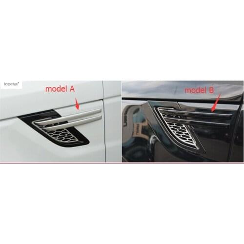 Accessories For RANGE ROVER Sport 2014 2015 2016 2017 Outside Air Conditioning AC Outlet Vent Flow Fender Molding Cover Kit Trim