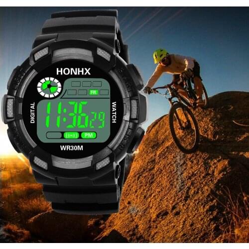 Led Watch For Men Fashion Sports Outdoor Bracelet Kids Watches Boys Silicone Strap Digital Electronic Mens Clock Montre Homme