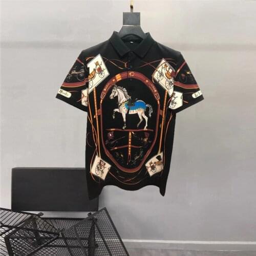 Europe Style new Designer Mens High quality cotton T-shirts Hot Fashion print casual Tee Tops B876