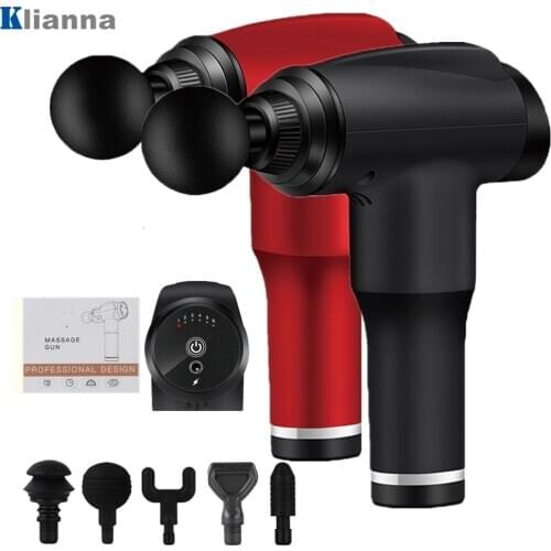 Electric Massage Gun Deep Muscle Massager Rechargeable Muscle Stimulator for Exercising Relaxation Slimming Fitness Pain Relief