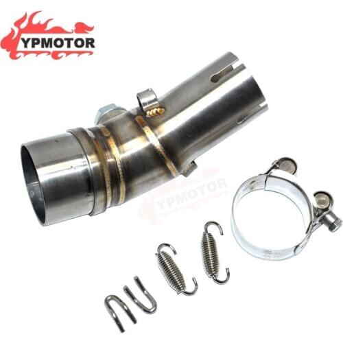 ER-6N ER-6F Sport Bike Slip On Middle Link Exhaust Pipe Mid Link Connector Tube For KAWASAKI Ninja 650 ER6N ER6F 2009-2016