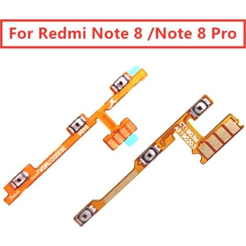 For Xiaomi Redmi Note 8 pro Power Volume Flex Cable Side Key Button On Off Switch Flex Cable for Redmi Note 8 Repair Spare Parts