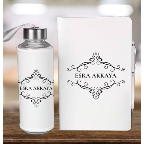 Custom Personalized Notebook Pen And Water Bottle Gift Set Private Gift Birthday Office Special Home Agenda Gift