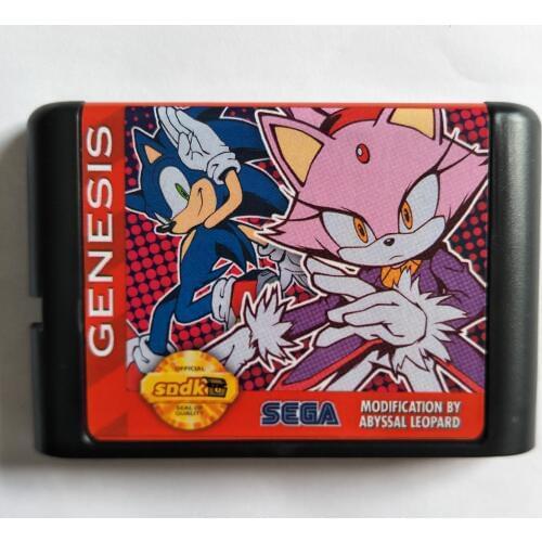 SONIC AND BLAZE - MOBIUS EVOLUTION For Sega Mega drive 16 bit MD Games Card For Sega Mega Drive For Genesis
