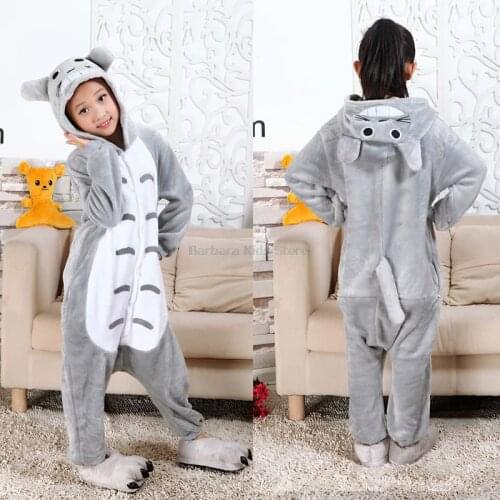 Children Panda Pajamas Cosplay Winter Sleepwear Boys Onesies Girls Pajamas Sets Stitch Unicorn Tiger Animal Kids Pyjama Pijama