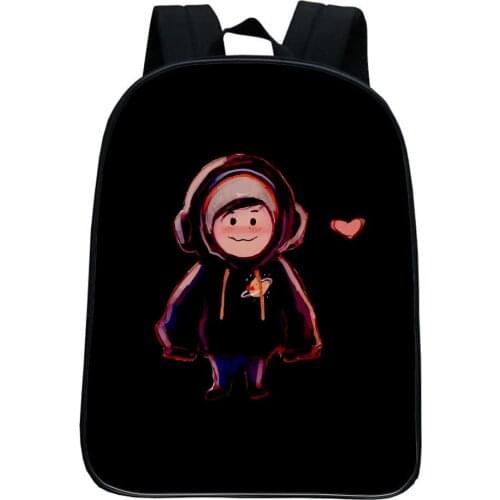 Quackity Backpacks Cute Boy Girl Bag Fashion Cartoon Small School Bag Children Bag Discords Got Talent Bookbag Casual Mochila