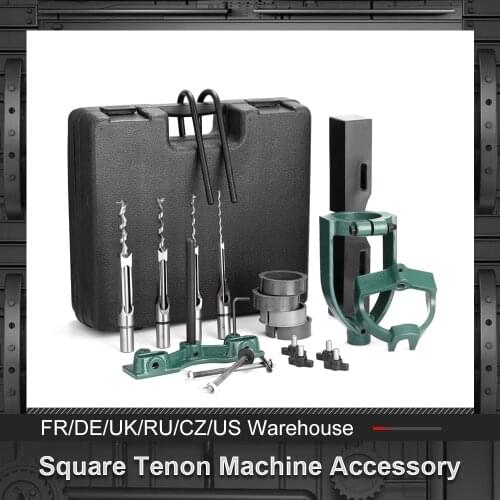 Square Tenon Machine Accessory Set Drill to Tenon Machine Conversion Tool Set Mortising Machine Utility Woodworking Tool