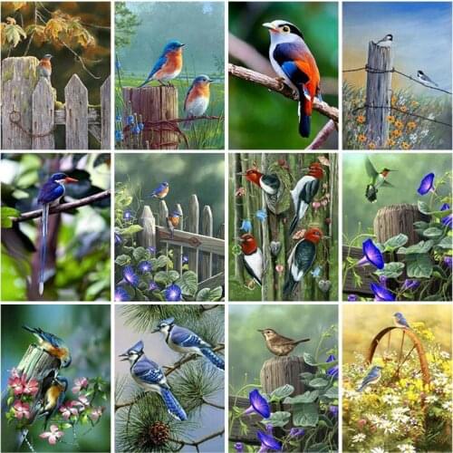 DIY 5D Diamond Painting Cross Stitch Kit Bird Diamond Embroidery Full Square Drill Mosaic Animal Gift Wall Art Home Decor