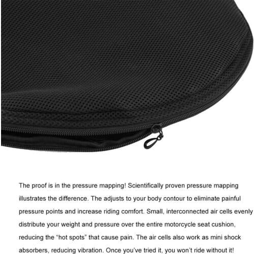 Motorcycle Inflatable Air Seat Cushion Pressure Relief Ride Seat for Honda