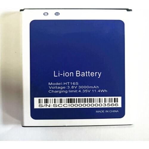 3.8V New Homtom HT16S 3000mAh Battery for Homtom HT16S phone with phone stander