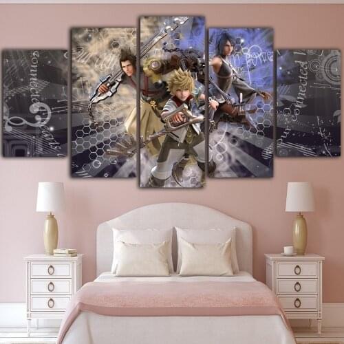 Three Knights Anime Posters 5 Pcs Canvas Picture Print Wall Art Canvas Painting Wall Decor for Living Room Poster No Framed