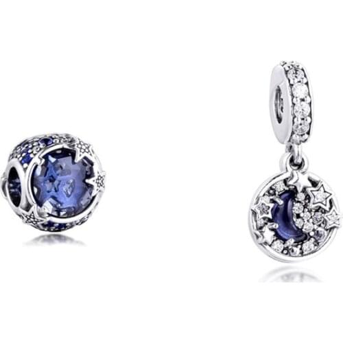 Sky Dangle Charm 2020 Free Shipping Jewellry Hot Sale Bracelets Pendant 100% Real Silver S925 Charm for Women