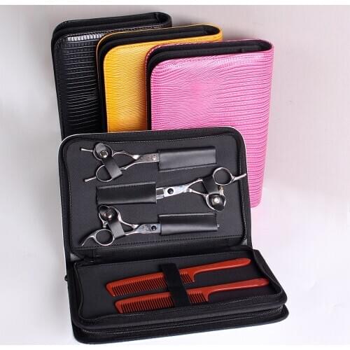 Professional PU Leather Hairdressing Scissors Case Bag Stylist Barber Holster Pouch Holder Hair Shear Scissor Storage Tool