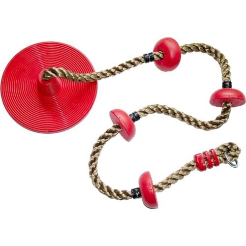 Garden Swing Disc Swing Seat Climbing Rope with Platforms and Jungle Gym Fitness Swing Set Accessories Kids Christmas Gifts