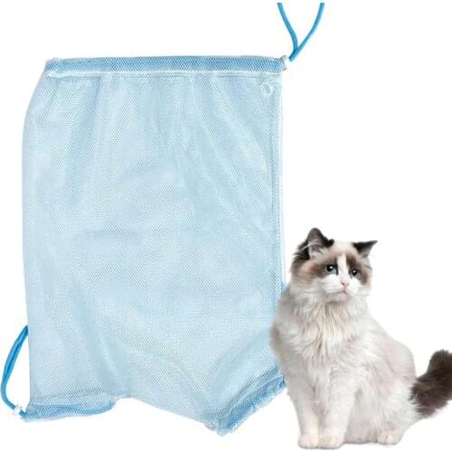 Cats Grooming Washing Bags Cat Bathing Mesh Bag Cat Shower Bag Anti Scratch Bite Restraint Cat Nail Cutting Supplies