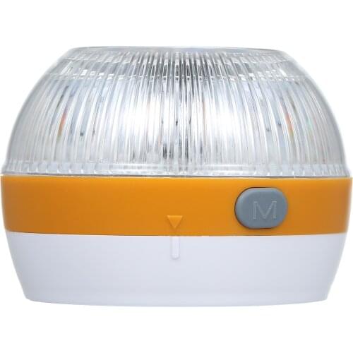 LED Strobe Light Amber Warning Light with Magnet Adsorption Wide Angle Illumination Flashlight for Emergency Outdoor Car Camping