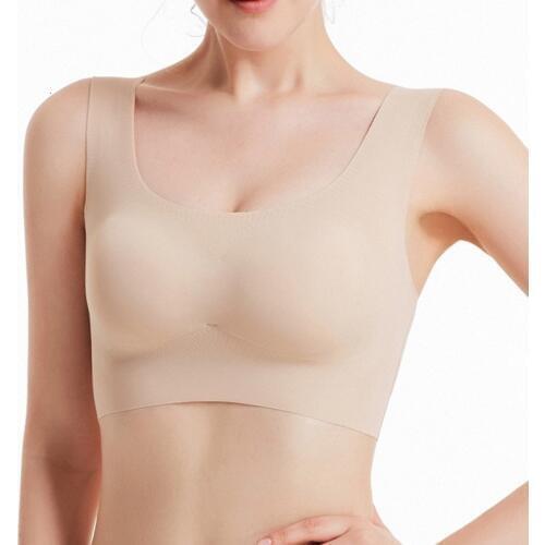 Thin Womens Bra push up Seamless Underwear Fur AP Tank Top Soft Comfortable Night Shirt Breast Sports Bra Women Lining