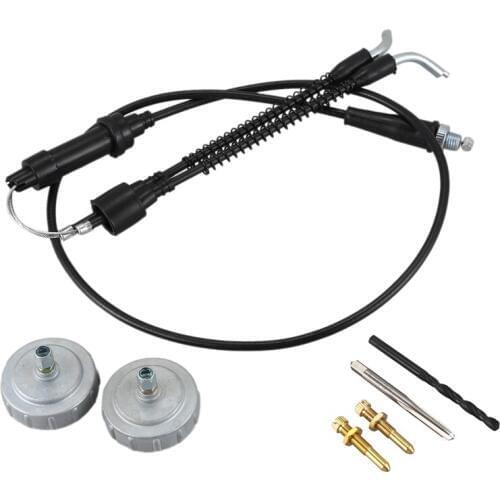 Tors Delete Removal Eliminator Kit for Yamaha Banshee Throttle Cable Caps Idle Screws