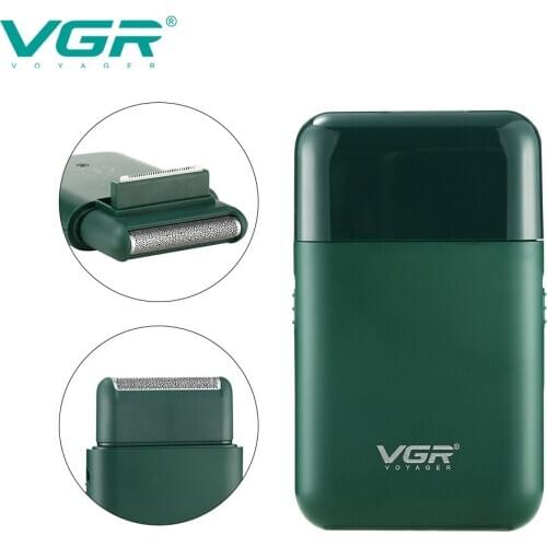 VGR V390 Electric Shave Car Shaver Portable Shaver Mens Electric Mini Shaver Push White Reciprocating Shave VGR V-390