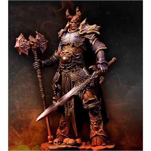 1/24 75mm ancient warrior stand with sword toy Resin Model Miniature Kit unassembly Unpainted