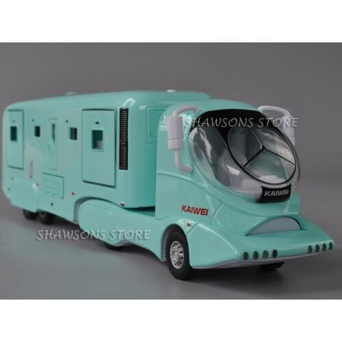 1:50 Diecast Metal Caravan Model Toy Colani Luxury RV 30cm Miniature Replica Pull Back Camper Van With Sound & Light Large Size