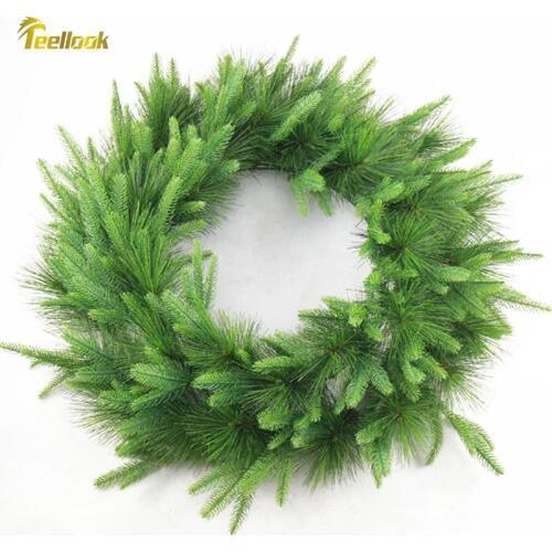 35cm/50cm PE pine needle material Christmas wreath Christmas decoration Christmas door hanging garland