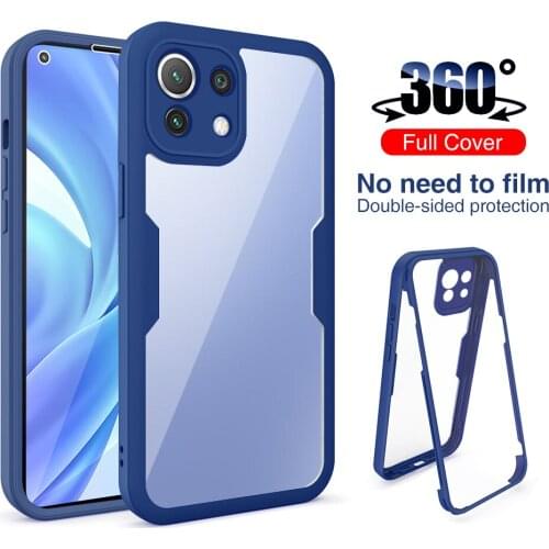 360 Full Coverage Front+Back 3D Case For Xiaomi Mi 11 Lite 5G Mi11 Pro Mi11lite 11lite 11pro Camera Protection Transparent Shell