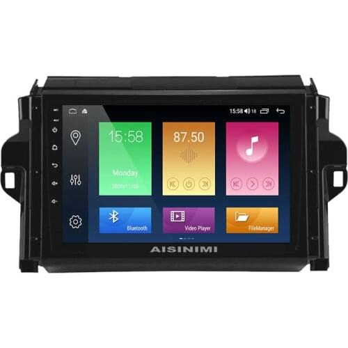 AISINIMI Android 10 Car Dvd Player navigation For Toyota FORTUNER COVERT 2015 car radio Car Audio Gps Multimedia Stereo Monitor