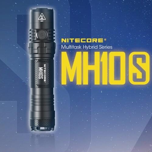 NITECORE MH10S 1800Lm LED USBC Rechargeable Flashlight EDC Torch 4000mAh 21700 Battery for Outdoor Camping Fishing Free shipping