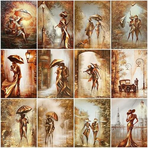 MomoArt DIY Diamond Embroidery Street Rhinestone Diamond Painting Landscape Full Drill Square Mosaic City Beaded Handmade Gift