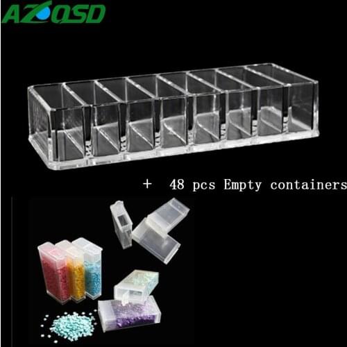 AZQSD Diamond Painitng Storage Box Rhinestone Stone Diamond Embroidery Tool Accessories