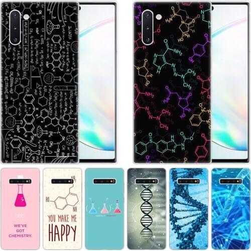 Biology Chemistry DNA Silicone Case for Samsung Galaxy Note 10 Pro 9 8 5 M30S M40 S10E S10 5G S9 S8 Plus S7 S6 Edge S5 Cover
