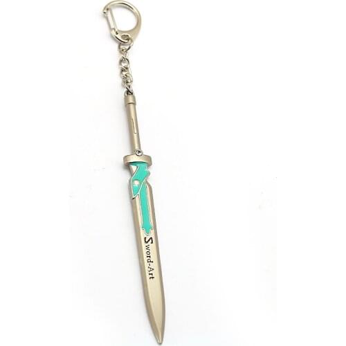 Xowshine Sword Art Online Weapon Model Keychain People Asuna Alloy Charm Accessory Metal Keyring