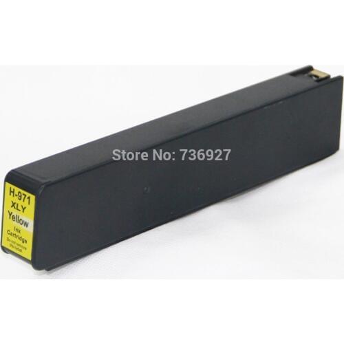 1Yellow 971xl Compatible ink Cartridge For hp971 , For Officejet Pro X451dn X451dw X476dn X476dw X551dw X576dw inkjet Printer