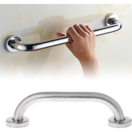 D0AC Stainless Steel Bathroom Shower Support Wall Grab Bar Safety Handle Towels Rail 20cm
