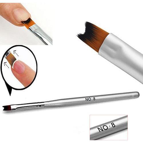 Design Acrylic UV Gel Nail Painting Drawing French Tips Manicure Pen Silver Brush Nail Brushes Silver Nail Phototherapy Pen
