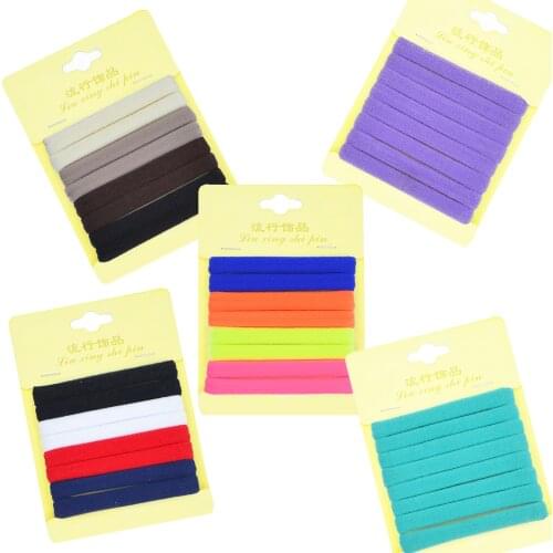 8 Pcs Elastic Hair Bands for Women Hair Accessories Girls Korean Fashion Hair Ties Headband Childrens Hairbands 2021