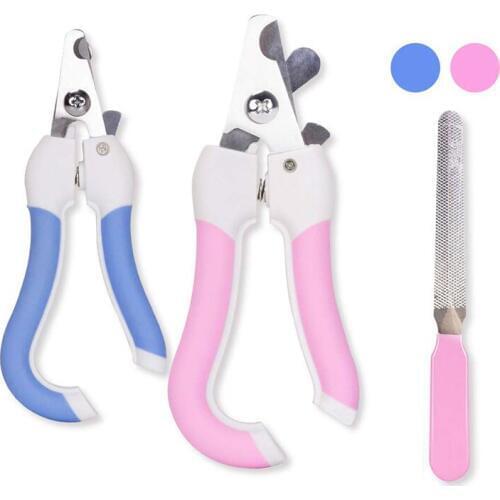 Stainless Steel Pet Nail Clipper Cutter With Sickle Dog File Scissors Dogs Toe Care Trimmer Nails Pets Grooming Supplies