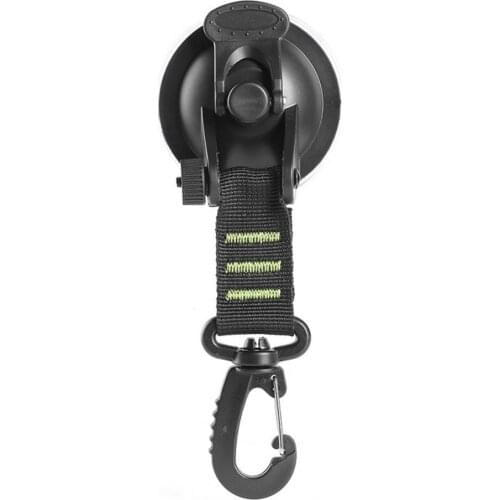 40%HOT Potable 360 Degree Rotating Suction Cup Hook Reusable Carabiner for Camping