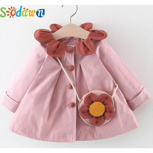 Sodawn Fashion Baby Dress For Girls Long Sleeve Infant Clothing For Girls 2PCS Cute Toddler Autumn Winter Baby Girl Clothes