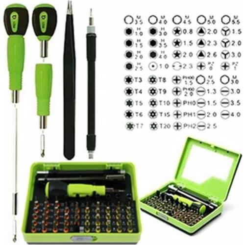 53 in 1 Precision Torx Screwdriver Set Tweezer Flexible Drill Shaft Disassembly Screwdriver Repair Open Tool Kit for Smart Phone