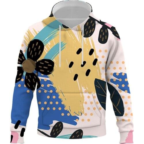 New fashion casual mens hoodie sweatshirt 3D printing Abstract pattern street mens and women clothing sweatshirt Men clothing