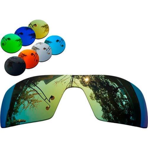 100% Precisely Cut Polarized Replacement Lenses for Oil Rig Sunglasses Yellow Mirrored Coating Color- Choices